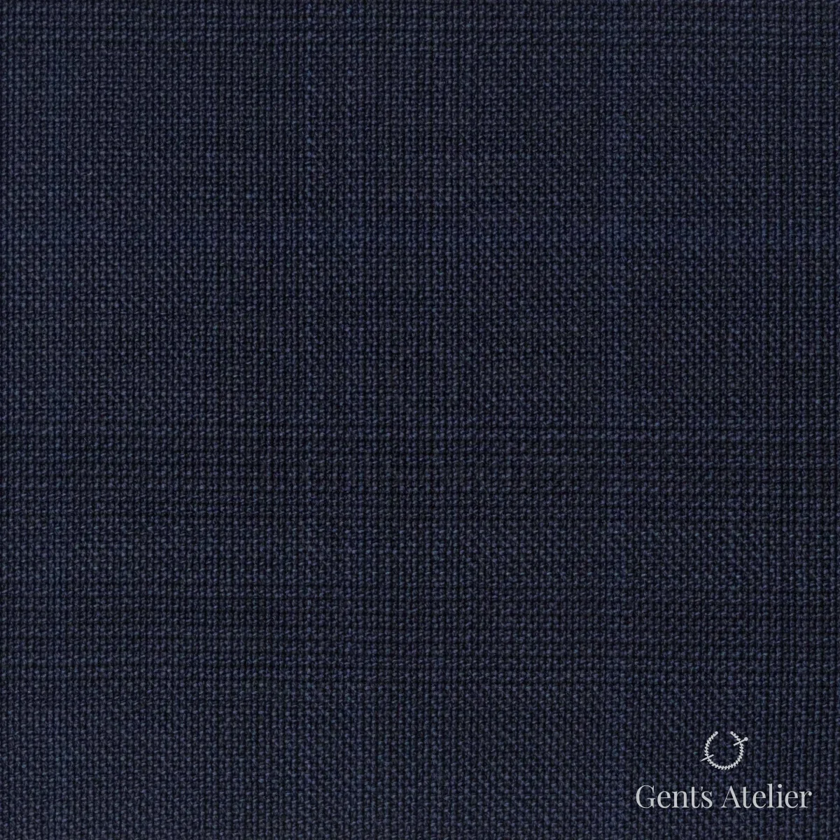 Костюмная ткань Marzoni 609 - 848 / 1000 — Тёмно-синий, однотонная, 100% шерсть