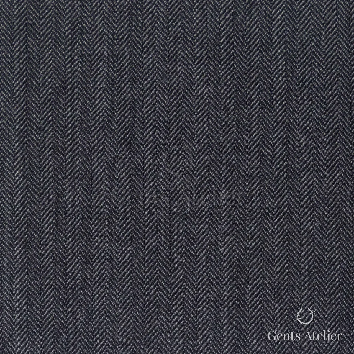 Костюмная ткань Marzoni 609 - 861 / 1000 — Серый, ёлочка, 100% шерсть