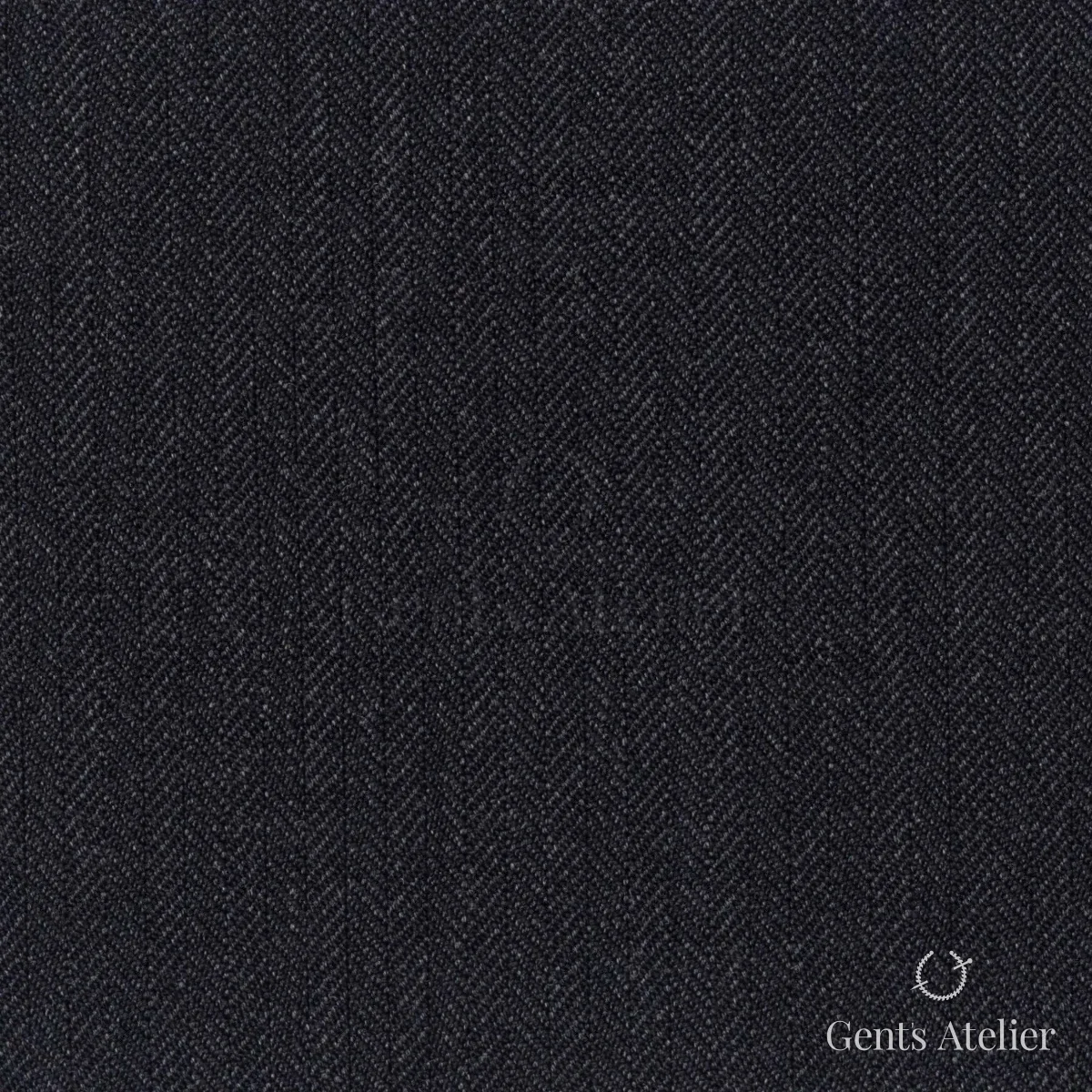 Костюмная ткань Marzoni 609 - 862 / 1000 — Тёмно-серый, ёлочка, 100% шерсть