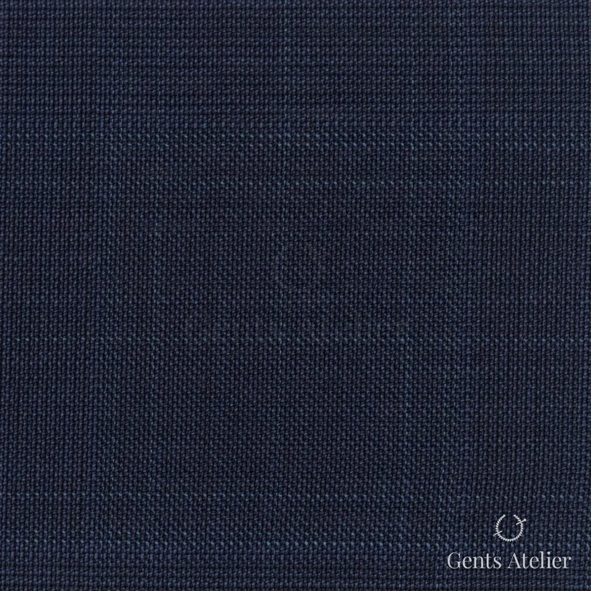 Костюмная ткань Marzoni 609 - 868 / 1000 — Тёмно-синий, виндоупейн, 100% шерсть