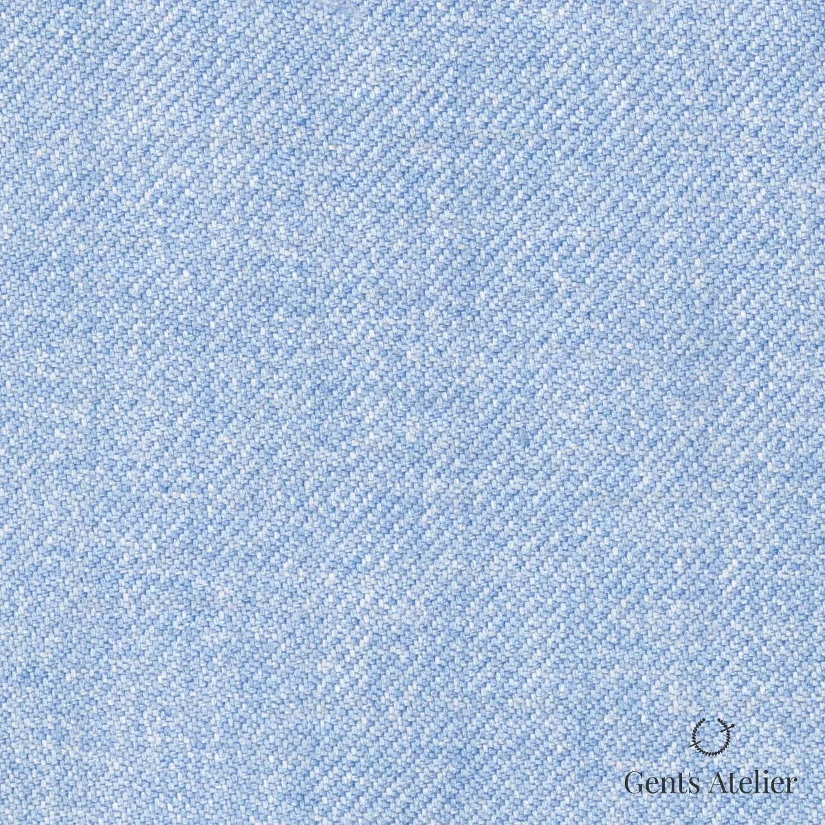 Костюмная ткань Marzoni 611 - 514 / 1300 — Голубой, однотонная, 100% Silk
