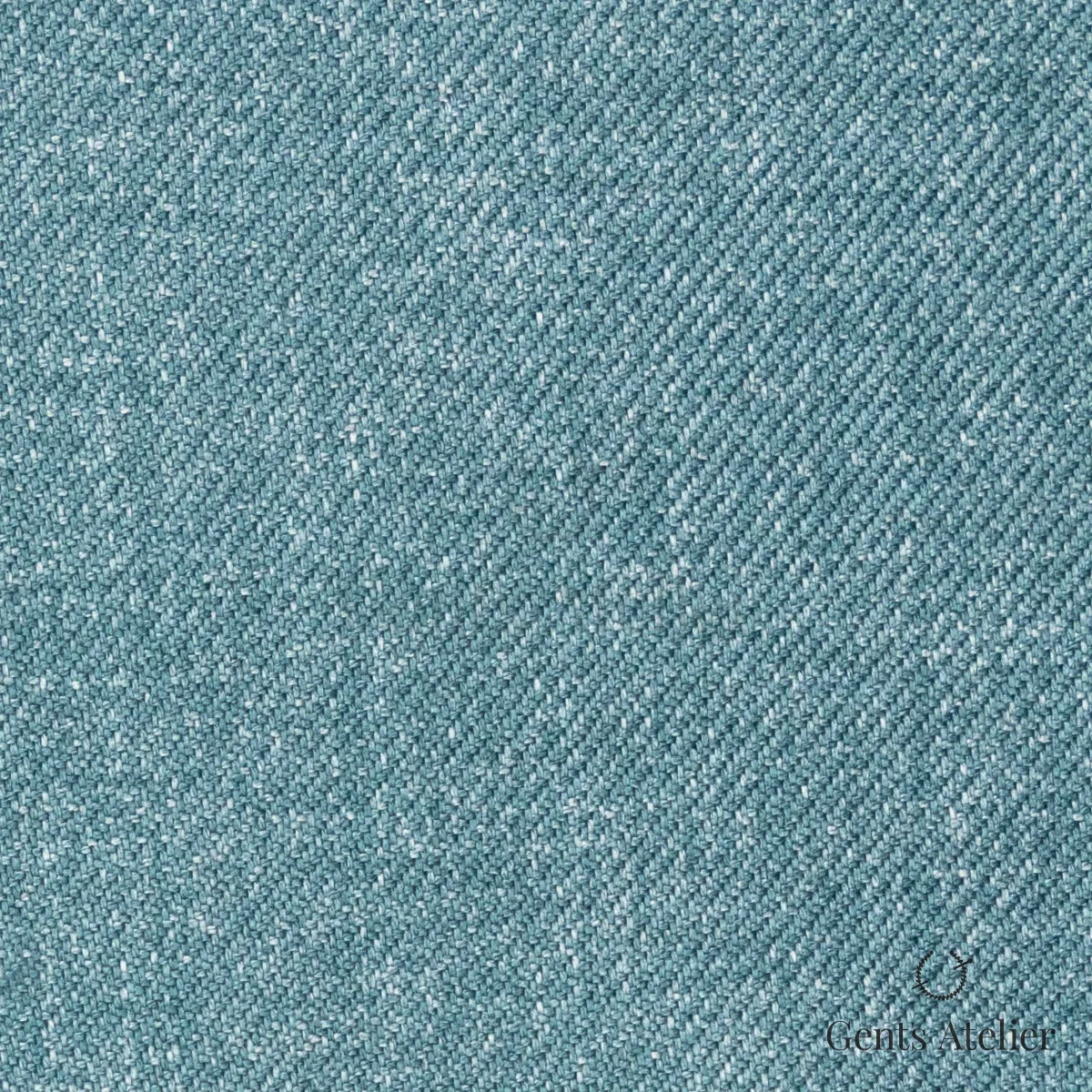 Костюмная ткань Marzoni 611 - 519 / 1300 — Бирюзовый, меланж, 100% Silk