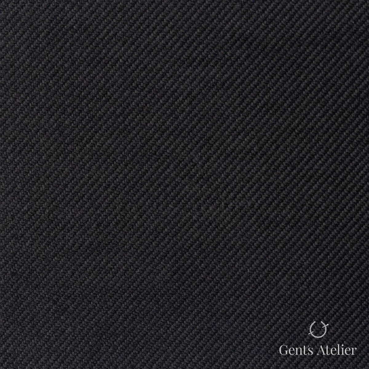Костюмная ткань Marzoni 611 - 527 / 1300 — Чёрный, однотонная, 100% Silk