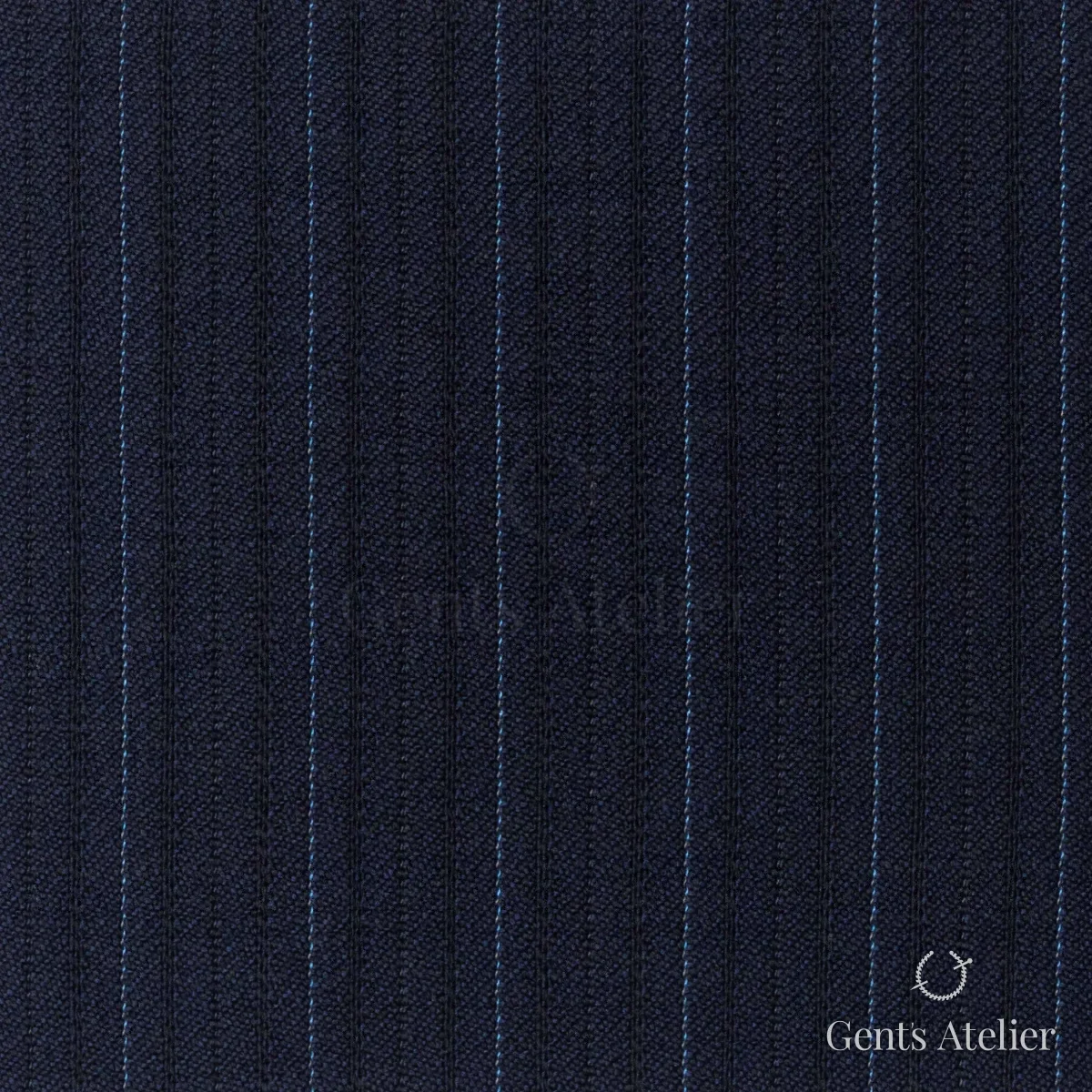 Костюмная ткань Marzoni 621 - 104 / 900 — Синий / Голубой, в полоску, 100% шерсть