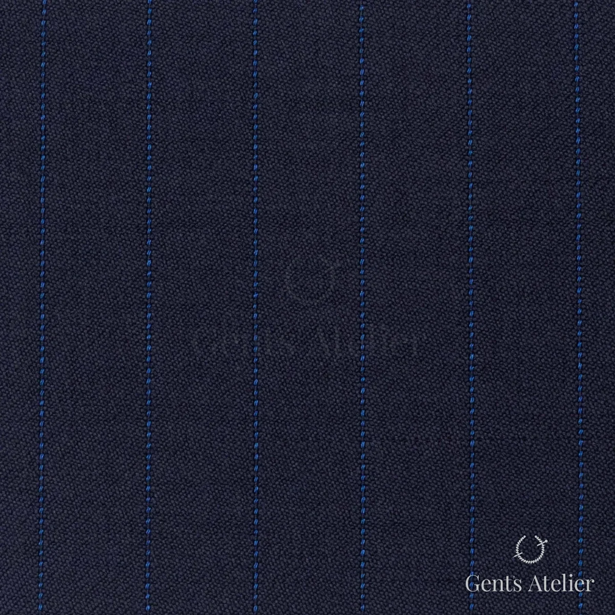 Костюмная ткань Marzoni 621 - 149 / 900 — Тёмно-синий, в полоску, 100% шерсть
