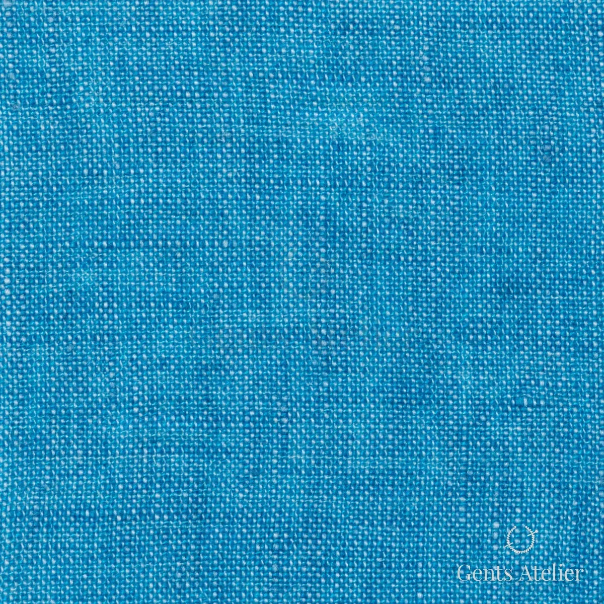 Костюмная ткань Marzoni 605 - 719 / 700 — Синий, однотонная, 100% Linen