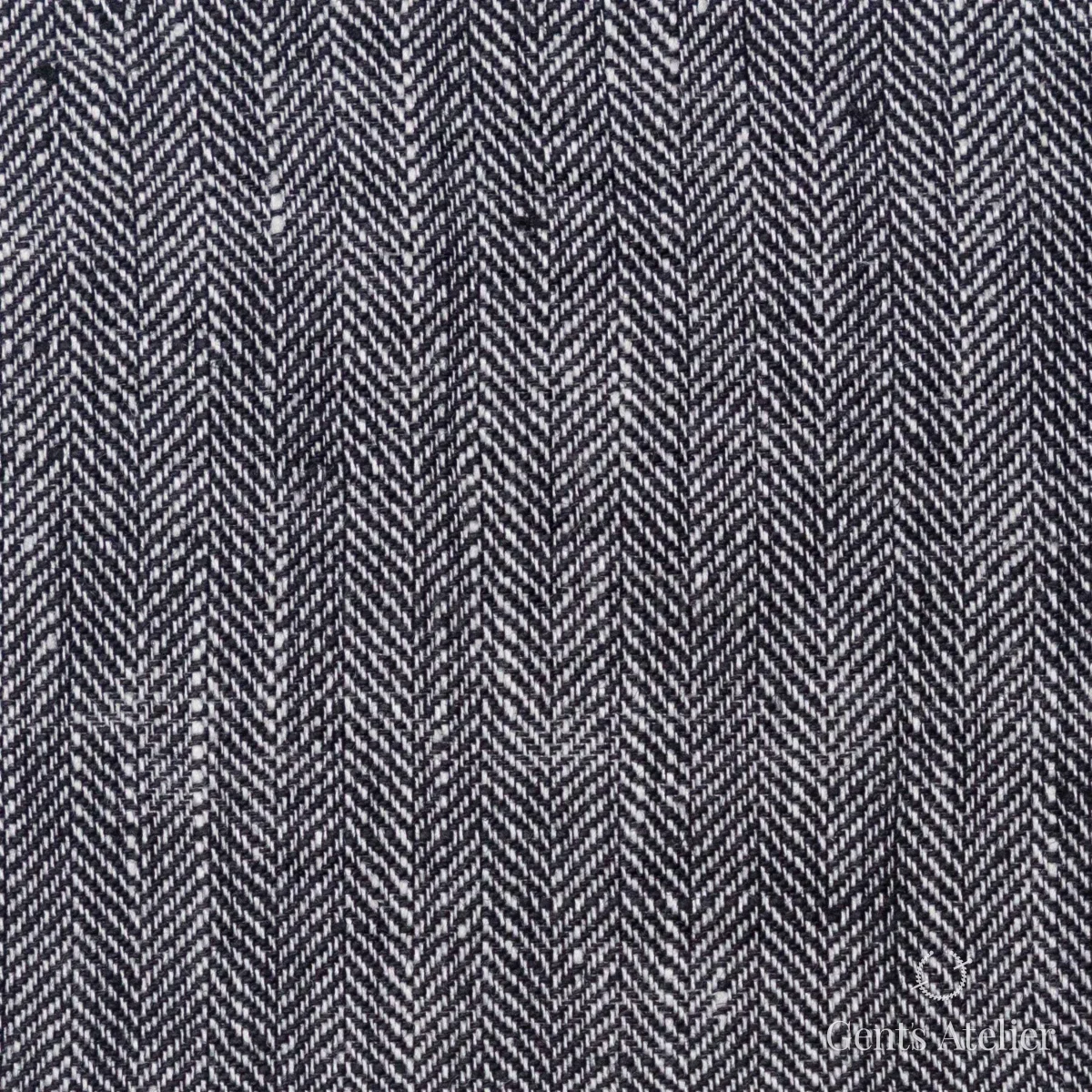 Костюмная ткань Marzoni 605 - 751 / 800 — Серый, ёлочка, 100% Linen