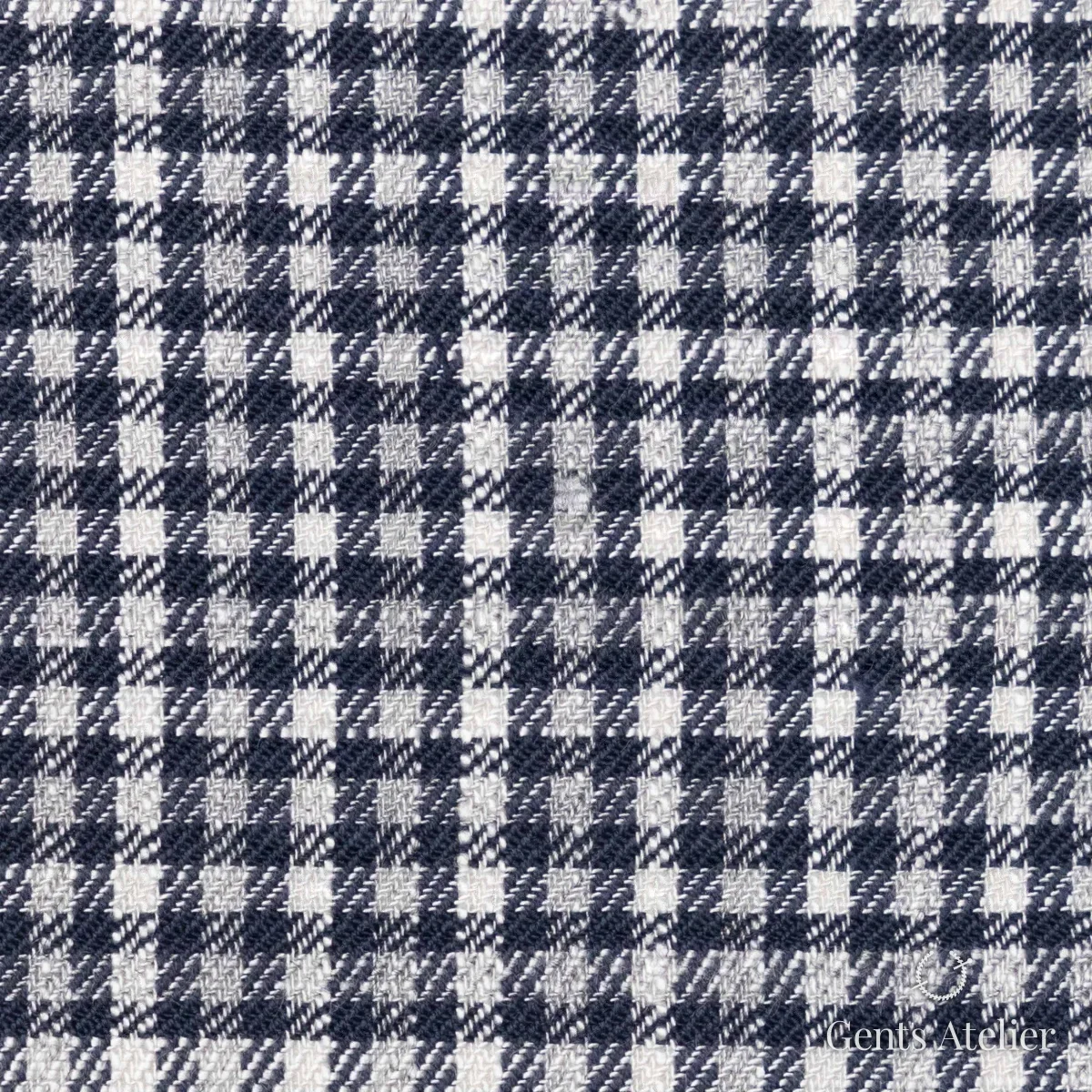 Костюмная ткань Marzoni 606 - 248 / 900 — Тёмно-синий / Белый, в клетку, 57% Viscose, 42% шерсть, 1% Lycra