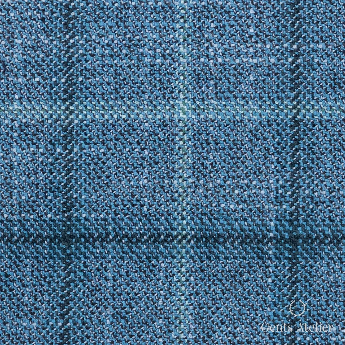 Костюмная ткань Marzoni 612 - 542 / 1000 — Бирюзовый, виндоупейн, 100% Bamboo