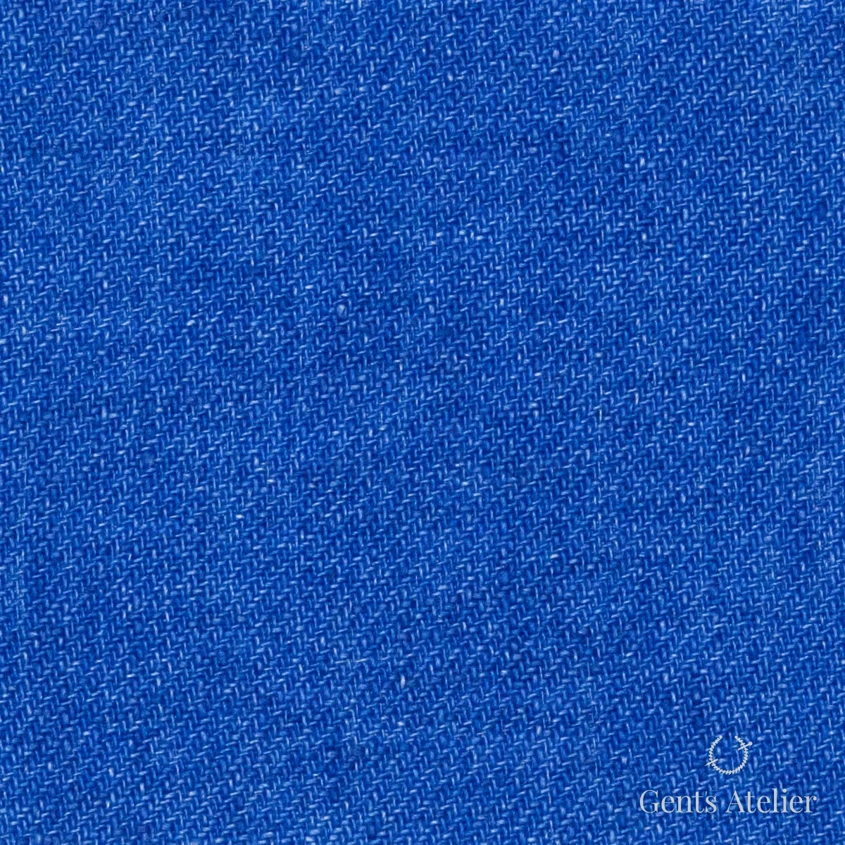 Костюмная ткань Marzoni 613 - 012 / 800 — Синий, однотонная, 100% Linen