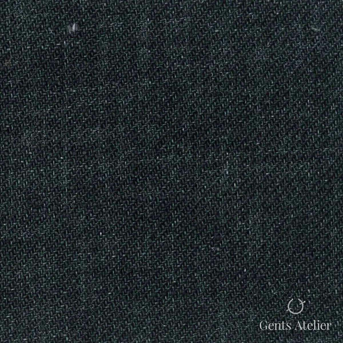 Костюмная ткань Marzoni 613 - 020 / 900 — Оливковый, однотонная, 100% Linen