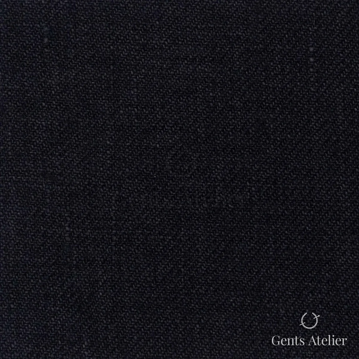 Костюмная ткань Marzoni 613 - 021 / 900 — Чёрный, однотонная, 100% Linen