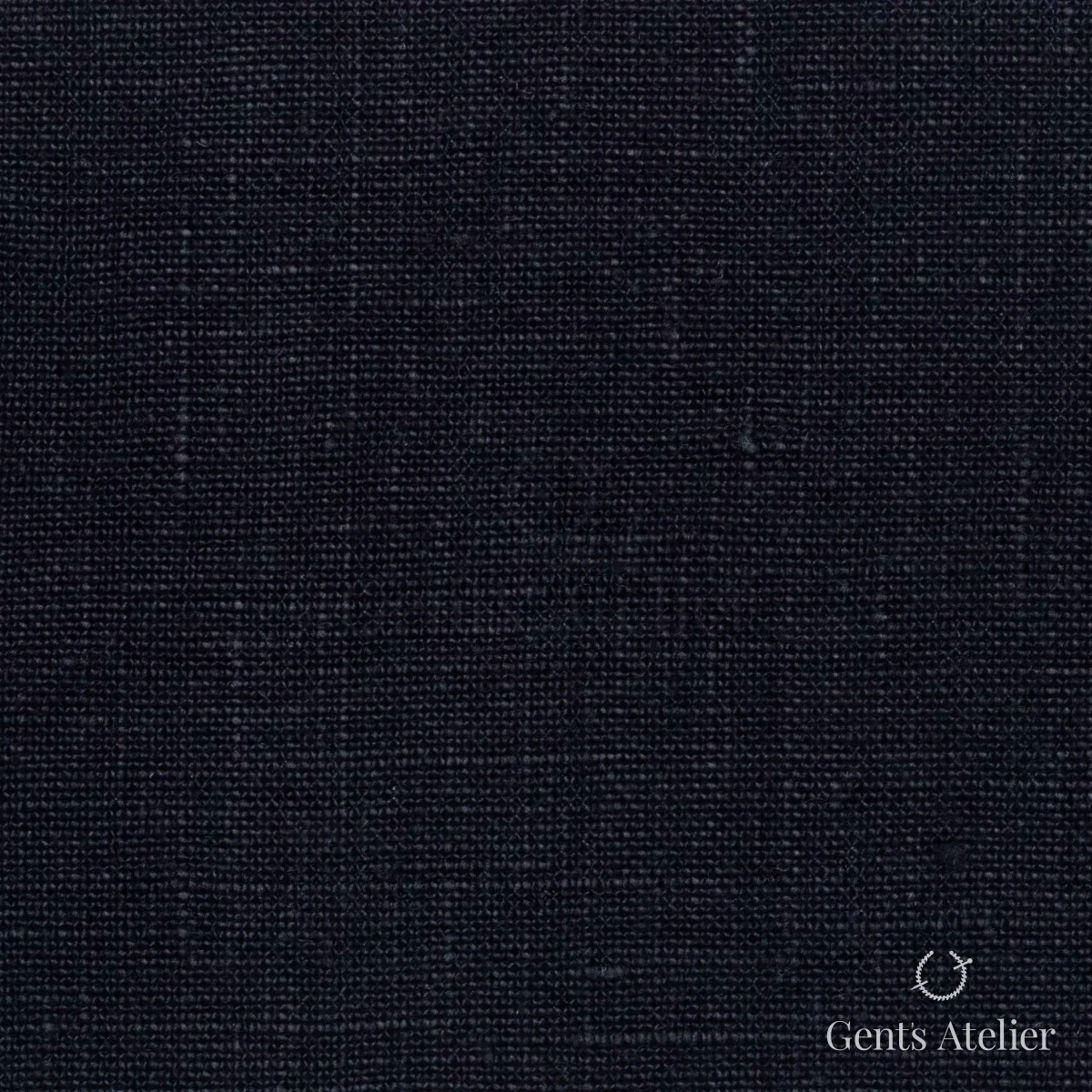 Костюмная ткань Marzoni 613 - 055 / 700 — Тёмно-синий, однотонная, 100% Linen