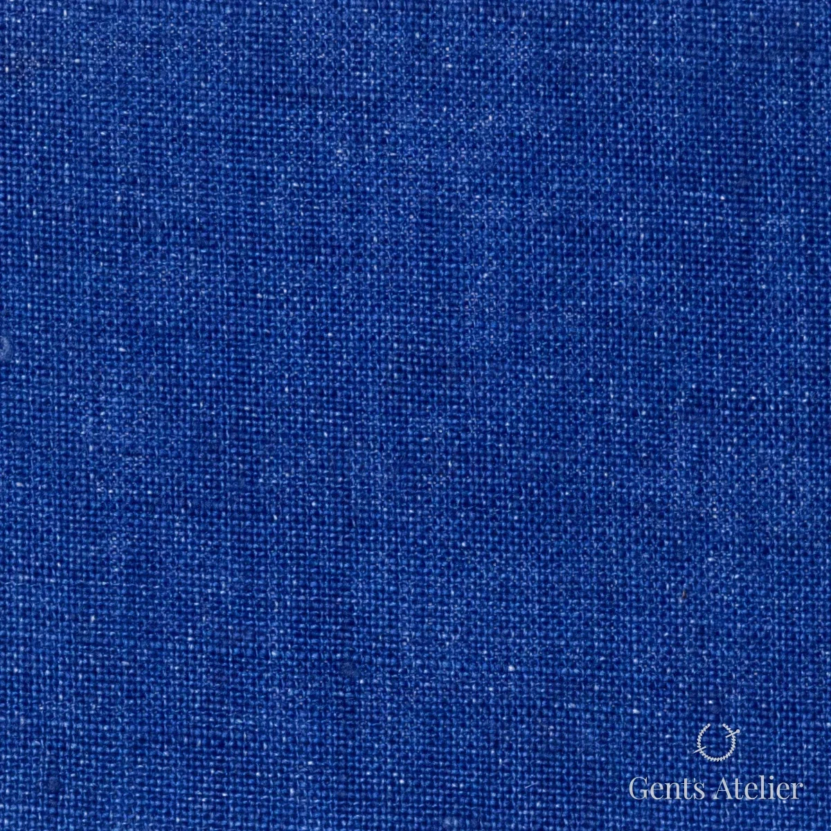 Костюмная ткань Marzoni 613 - 512 / 700 — Синий, однотонная, 100% Linen