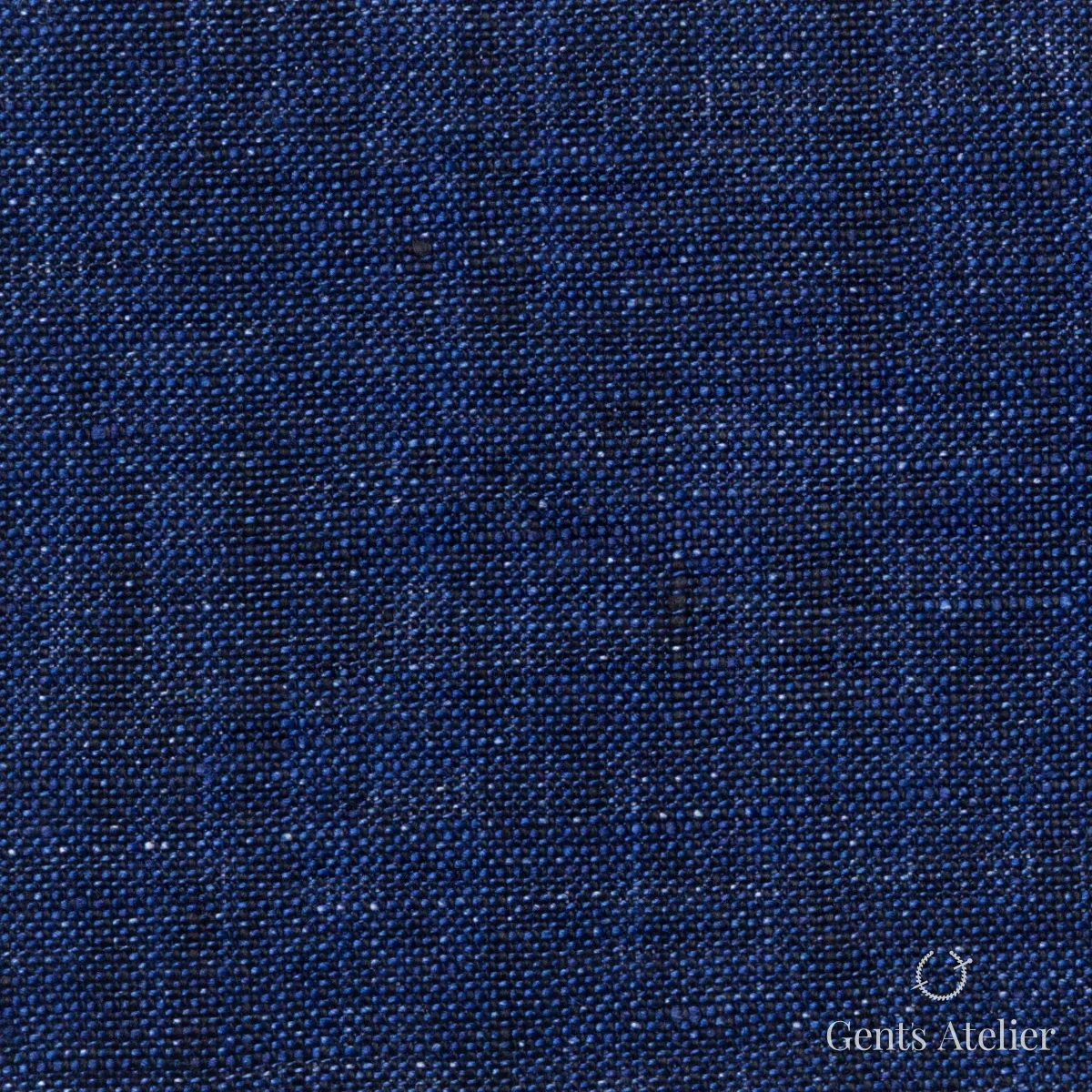 Костюмная ткань Marzoni 613 - 513 / 700 — Тёмно-синий, однотонная, 100% Linen