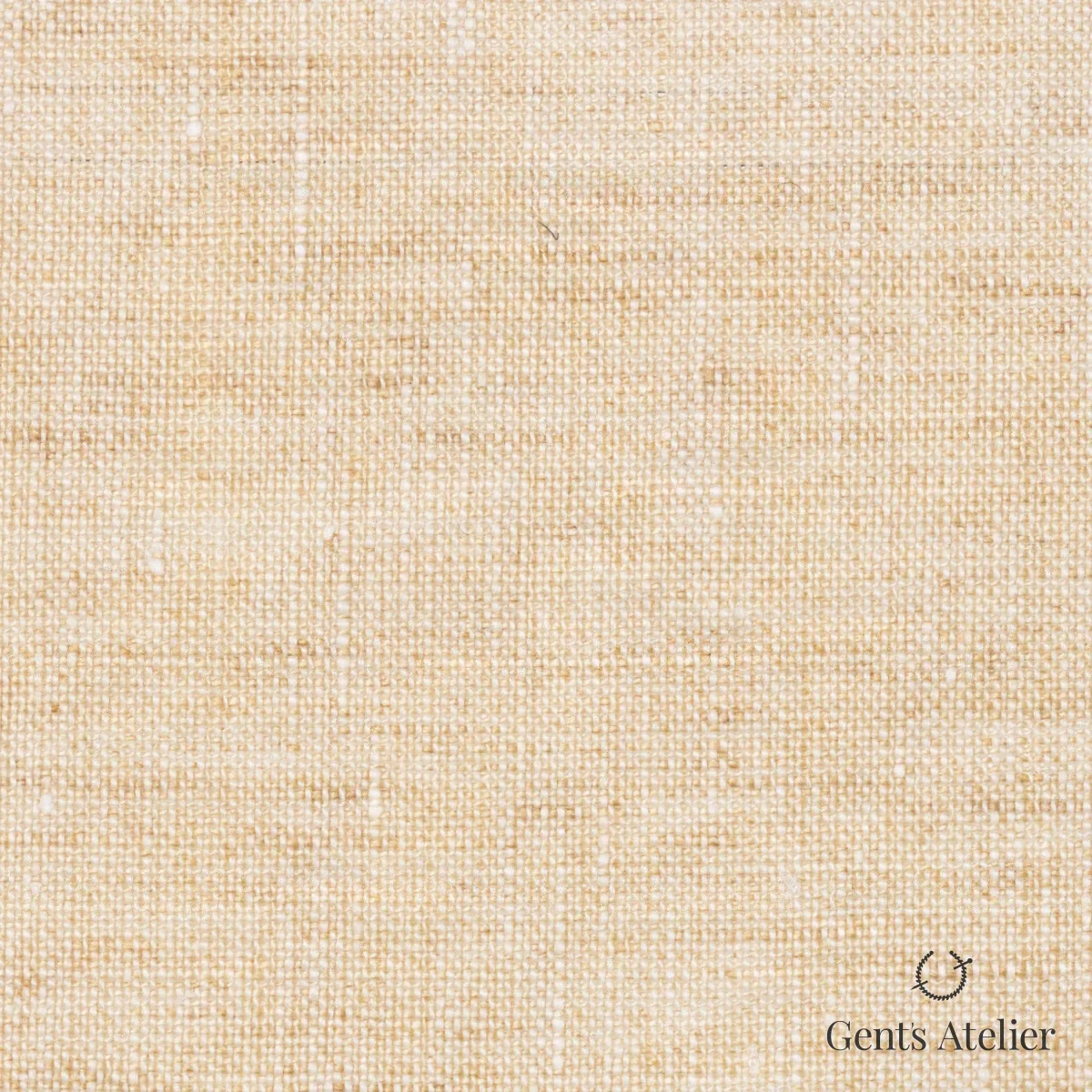Костюмная ткань Marzoni 613 - 529 / 900 — Бежевый, однотонная, 100% Linen