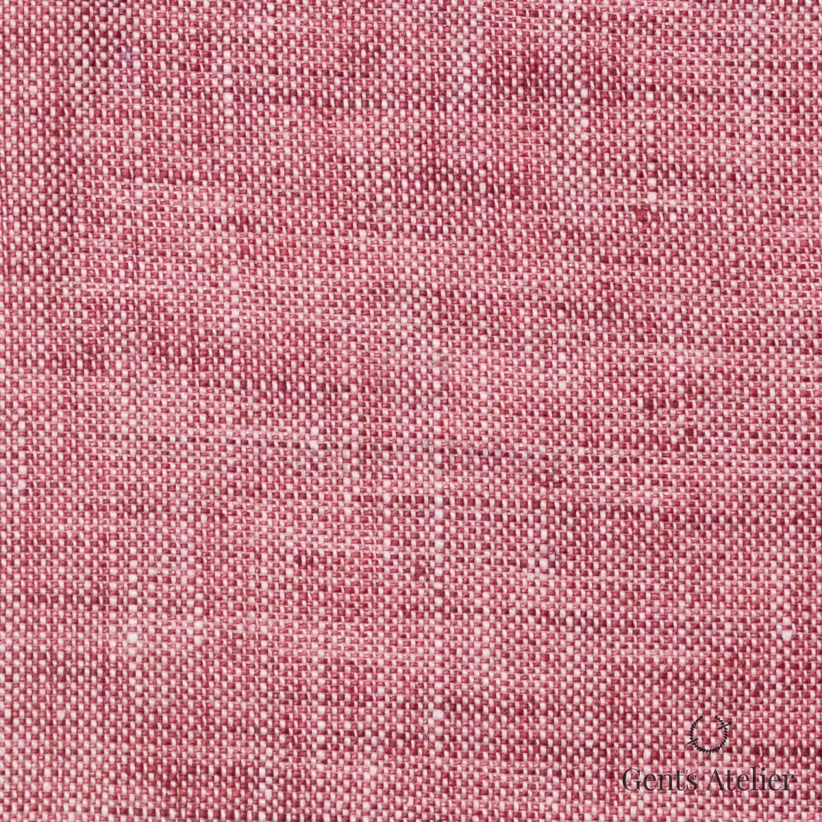 Костюмная ткань Marzoni 613 - 539 / 900 — Красный, однотонная, 100% Linen