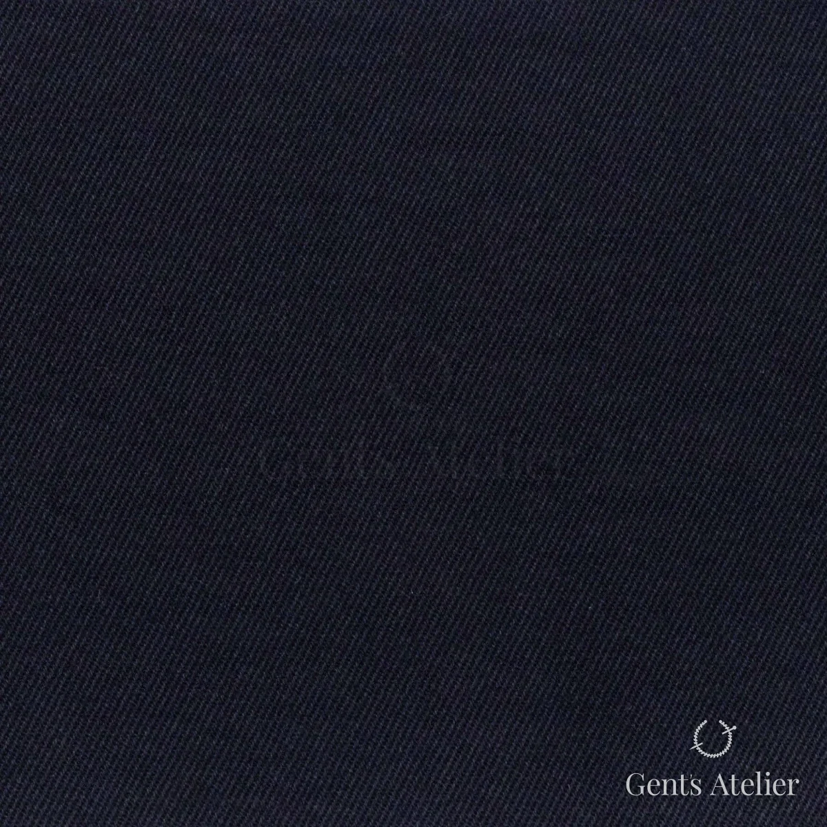 Костюмная ткань Marzoni 614 - 363 / 500 — Тёмно-синий, однотонная, 97% Supima Cotton, 3% Lycra