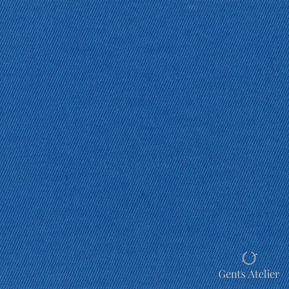 Костюмная ткань Marzoni 614 - 379 / 500 — Синий, однотонная, 97% Supima Cotton, 3% Lycra