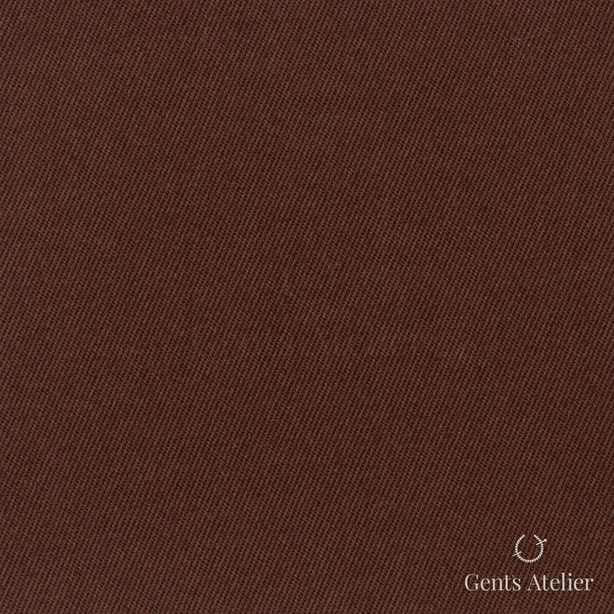 Костюмная ткань Marzoni 614 - 511 / 600 — Коричневый, однотонная, 97% Supima Cotton, 3% Lycra
