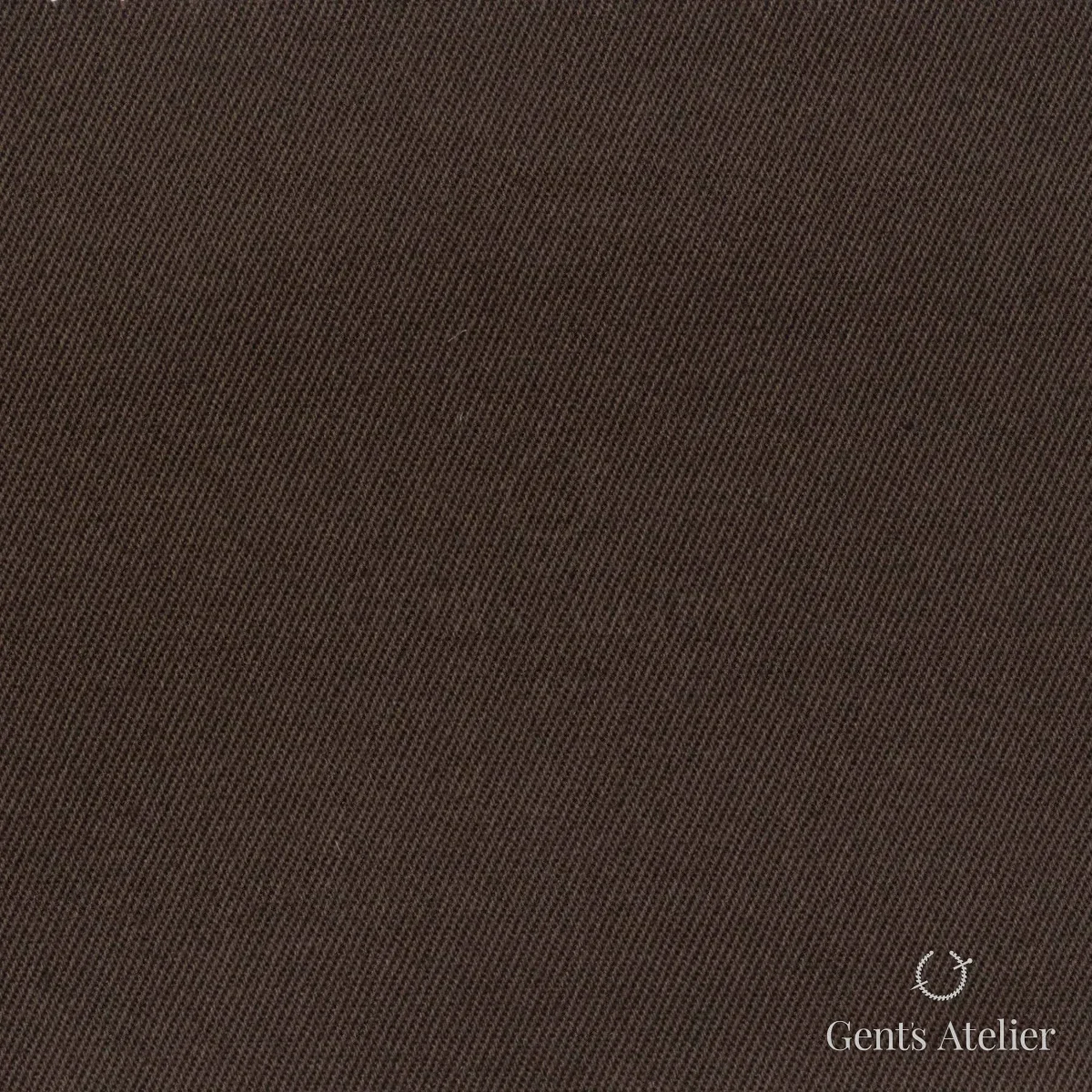 Костюмная ткань Marzoni 614 - 512 / 600 — Коричневый, однотонная, 97% Supima Cotton, 3% Lycra