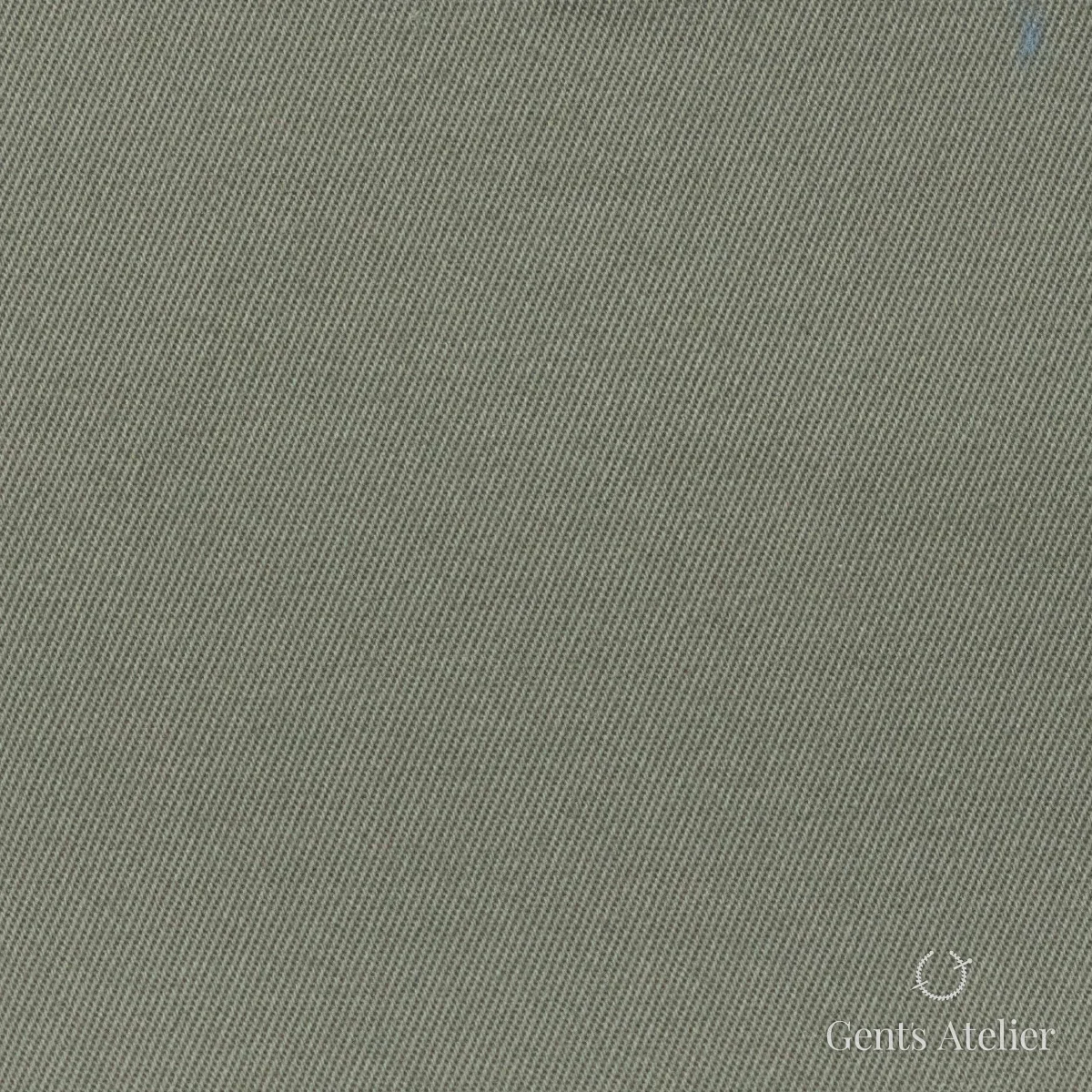 Костюмная ткань Marzoni 614 - 513 / 600 — Оливковый, однотонная, 97% Supima Cotton / 3% Lycra