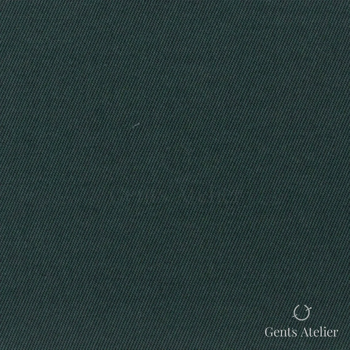 Костюмная ткань Marzoni 614 - 516 / 600 — Зелёный, однотонная, 97% Supima Cotton, 3% Lycra