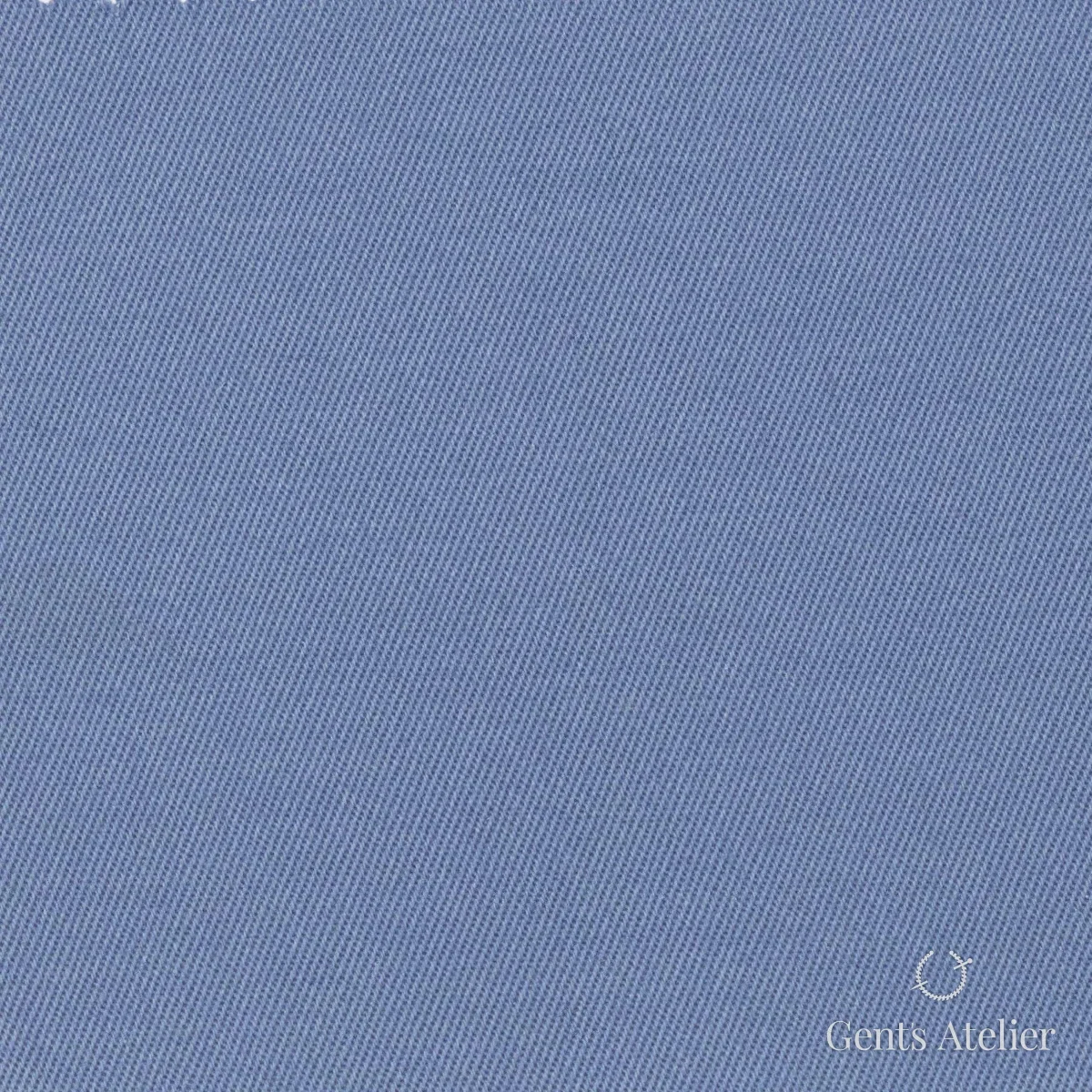 Костюмная ткань Marzoni 614 - 517 / 600 — Ледяной голубой, однотонная, 97% Supima Cotton / 3% Lycra