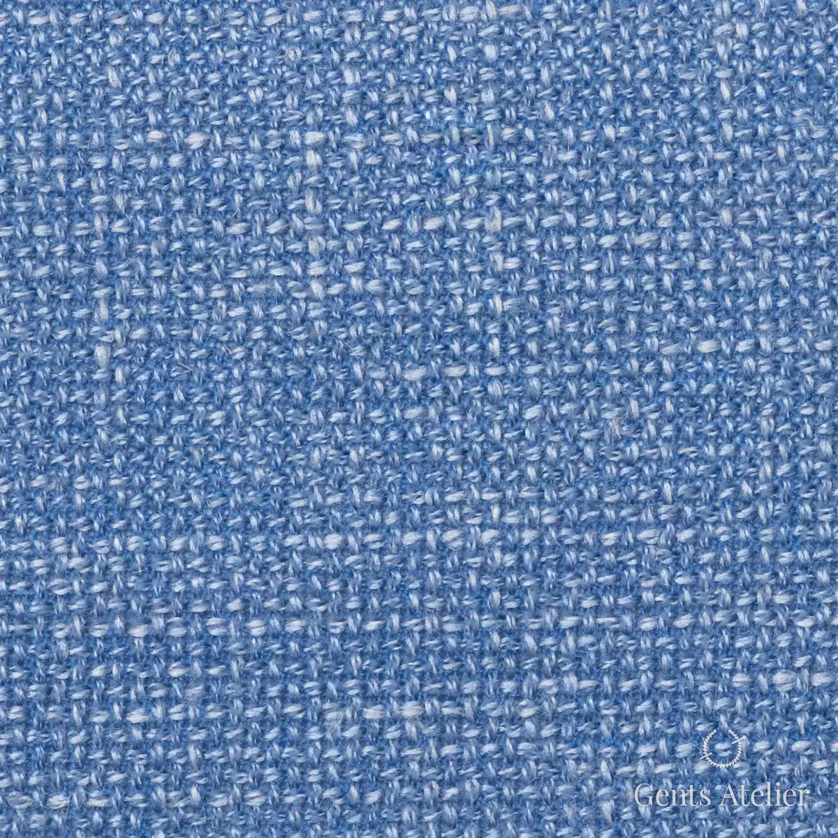 Костюмная ткань Marzoni 655 - 552 / 1200 — Голубой, меланж, 60% шерсть, 18% Linen, 18% Silk, 4% Cashmere