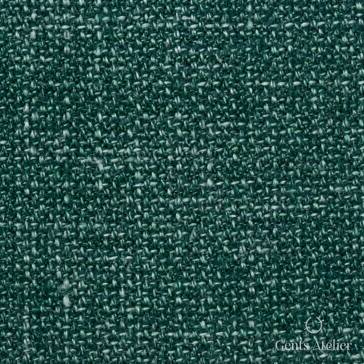 Костюмная ткань Marzoni 655 - 555 / 1200 — Зелёный, меланж, 60% шерсть, 18% Linen, 18% Silk, 4% Cashmere