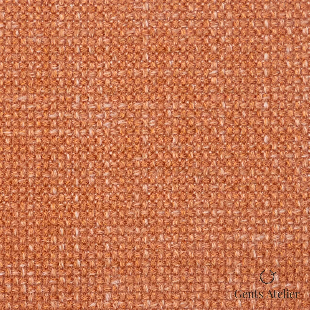 Костюмная ткань Marzoni 655 - 558 / 1200 — Оранжевый, однотонная, 60% шерсть, 18% Linen, 18% Silk, 4% Cashmere