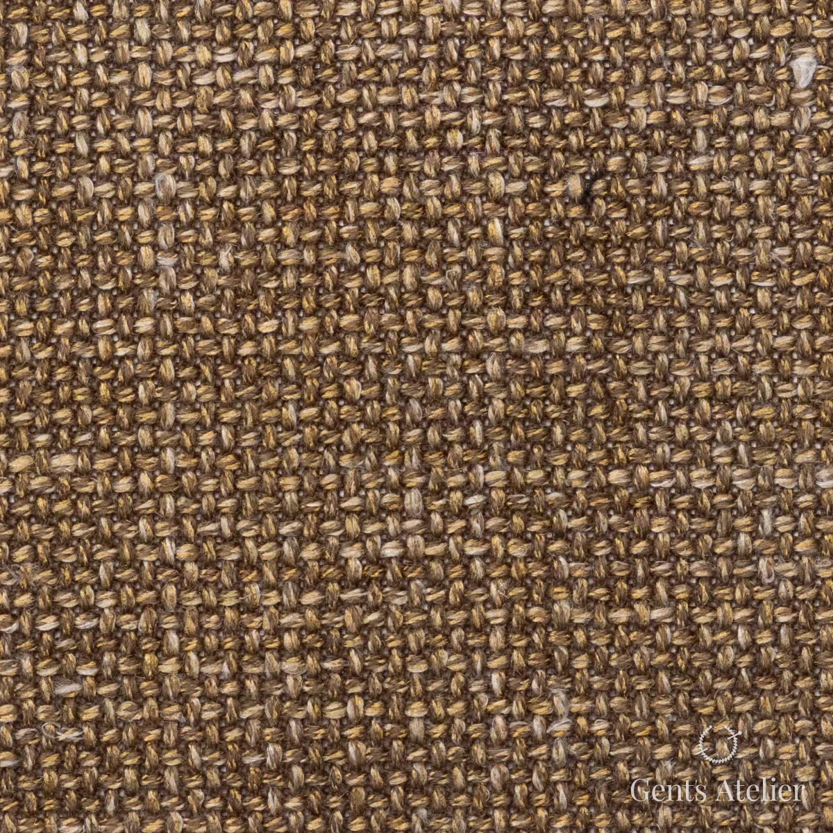 Костюмная ткань Marzoni 655 - 586 / 1200 — Рыжевато-коричневый, меланж, 60% шерсть, 18% Linen, 18% Silk, 4% Cashmere