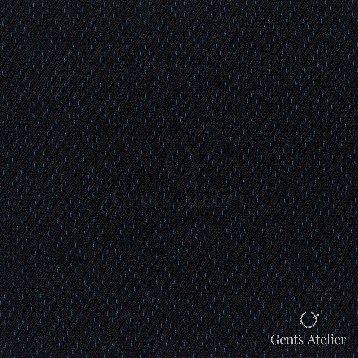 Костюмная ткань Marzoni 601 - 139 / 1000 — Тёмно-серый / Синий, в полоску, 84% шерсть, 10% Cotton, 5% Nylon, 1% Lycra
