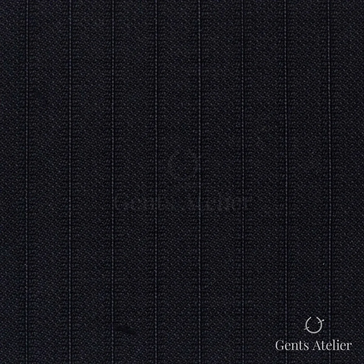 Костюмная ткань Marzoni 601 - 166 / 1100 — Тёмно-синий, в полоску, 80% шерсть, 20% Silk