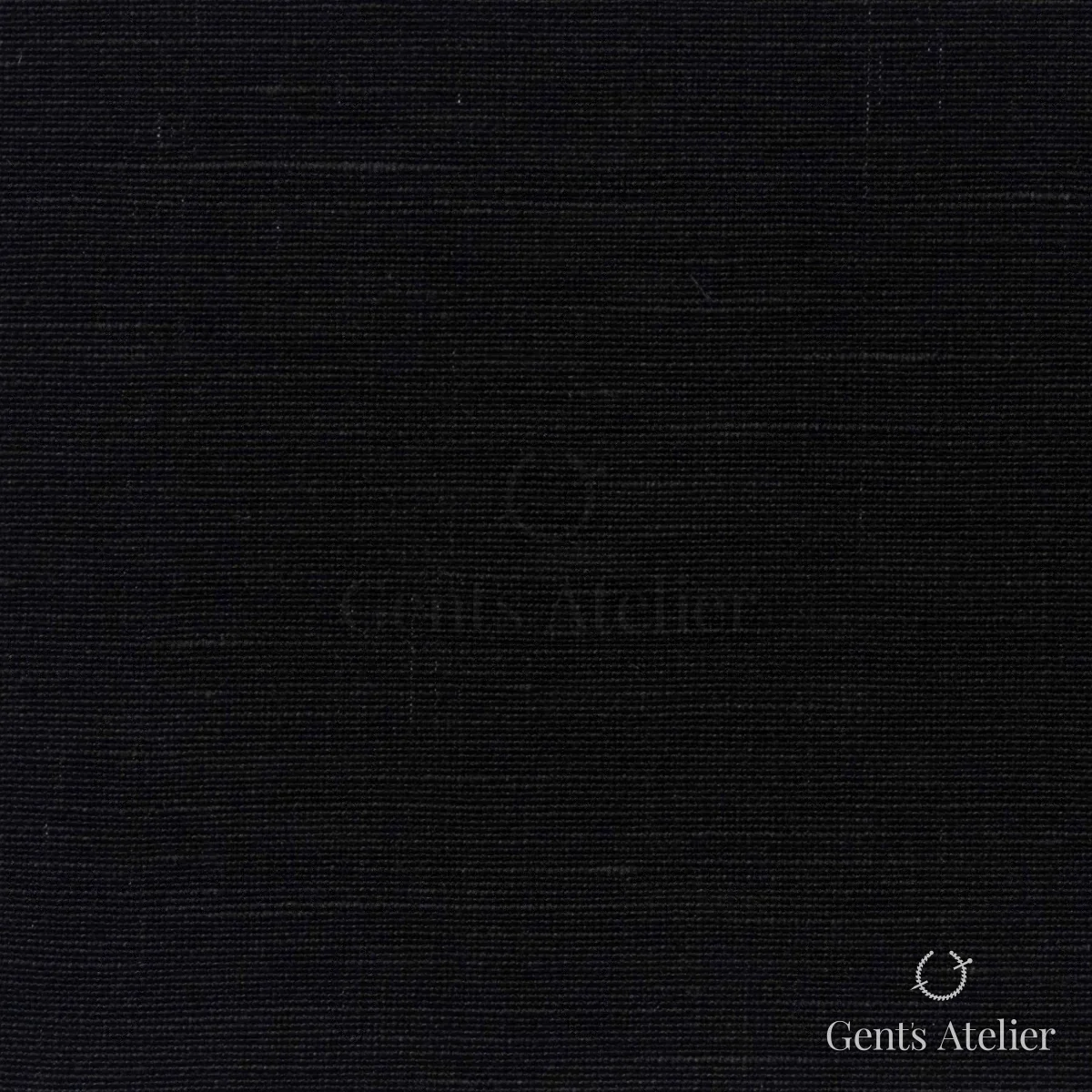 Костюмная ткань Marzoni 602 - 999 / 800 — Чёрный, однотонная, 53% шерсть, 47% Linen