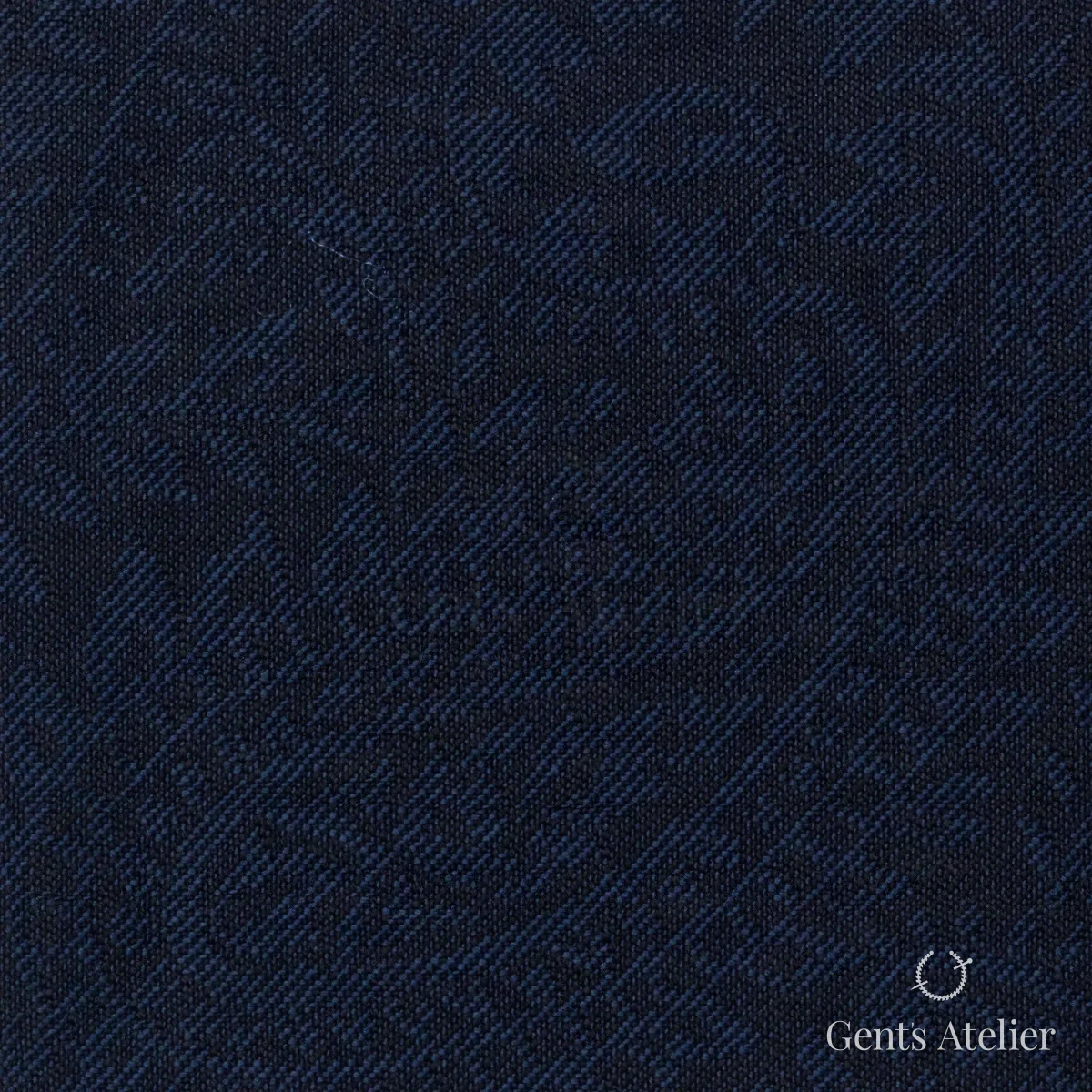 Костюмная ткань Marzoni 609 - 379 / 1200 — Синий, однотонная, 100% шерсть