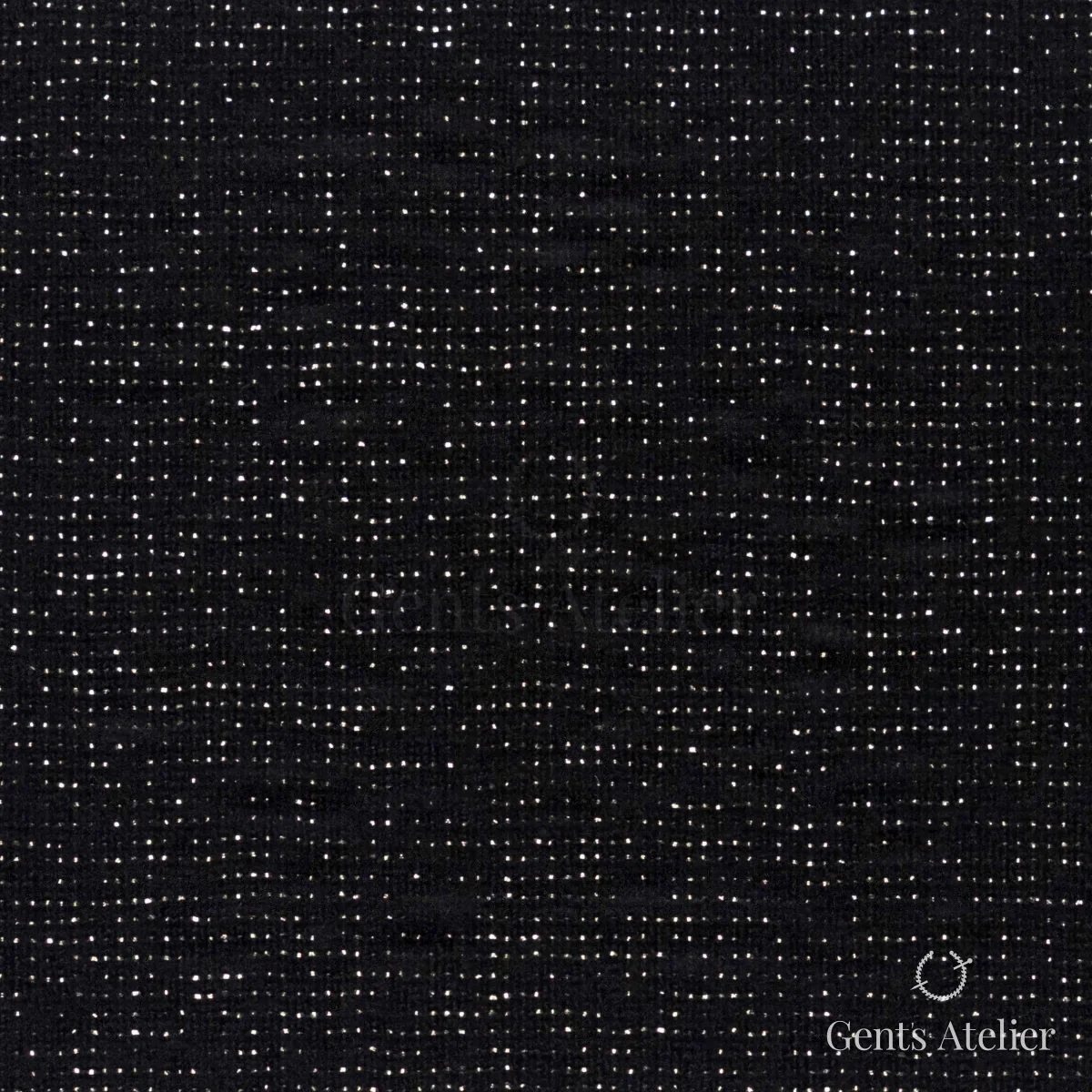 Костюмная ткань Marzoni 609 - 395 / 1500 — Чёрный, меланж, 92% шерсть, 4% Polyamide, 3% Polyester, 1% Elastane