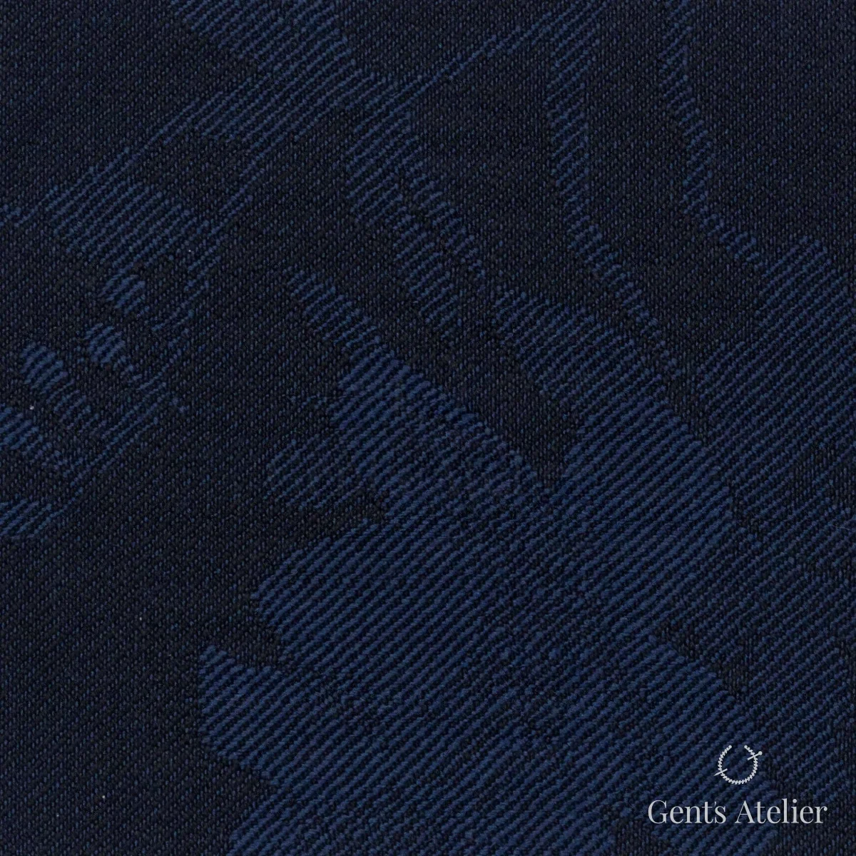 Костюмная ткань Marzoni 609 - 424 / 1000 — Тёмно-синий, однотонная, 100% шерсть