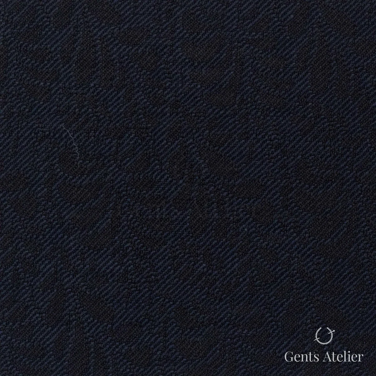Костюмная ткань Marzoni 609 - 683 / 900 — Тёмно-синий, однотонная, 100% шерсть