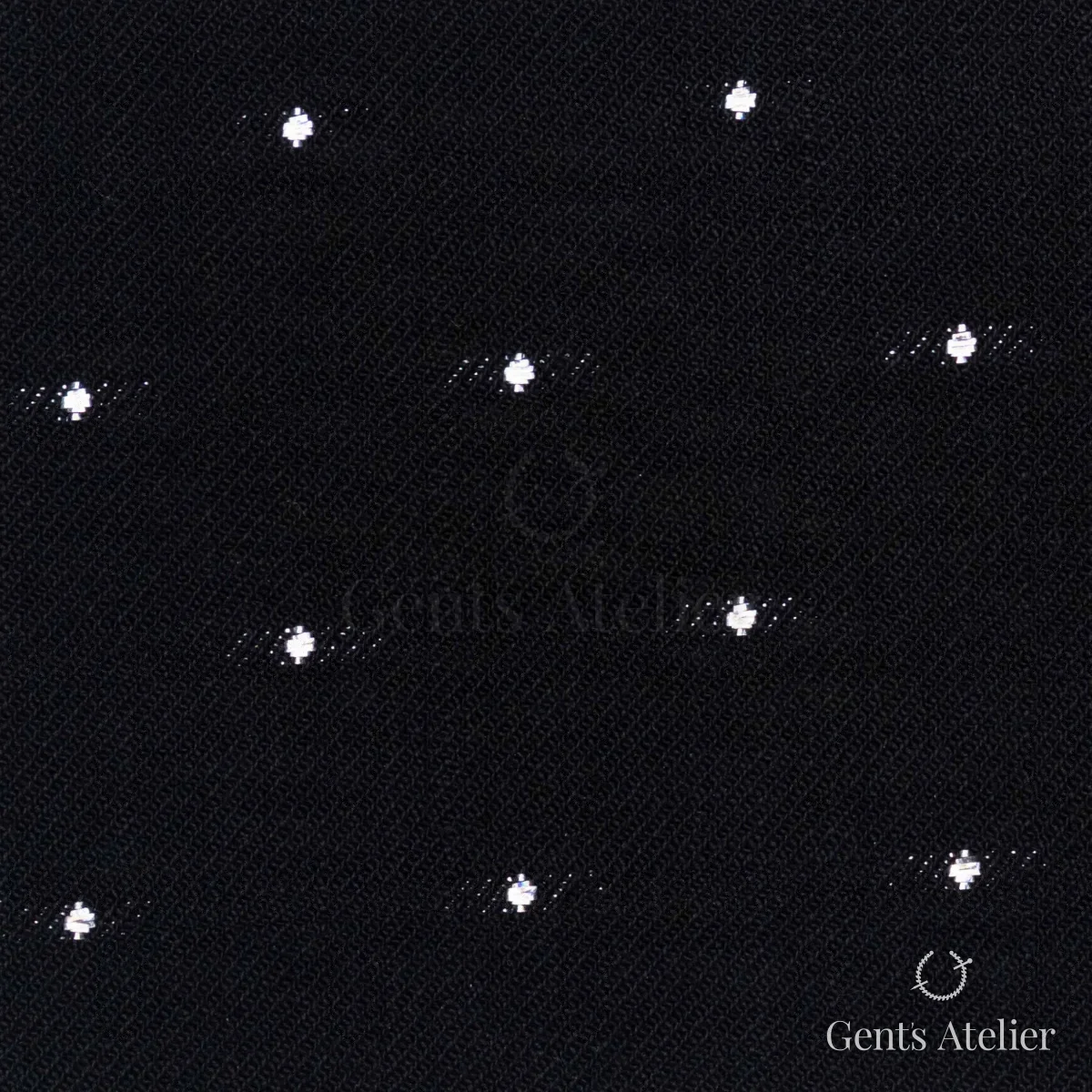 Костюмная ткань Marzoni 612 - 044 / 1400 — Чёрный, жаккард, 99% шерсть / 1% Polyamide