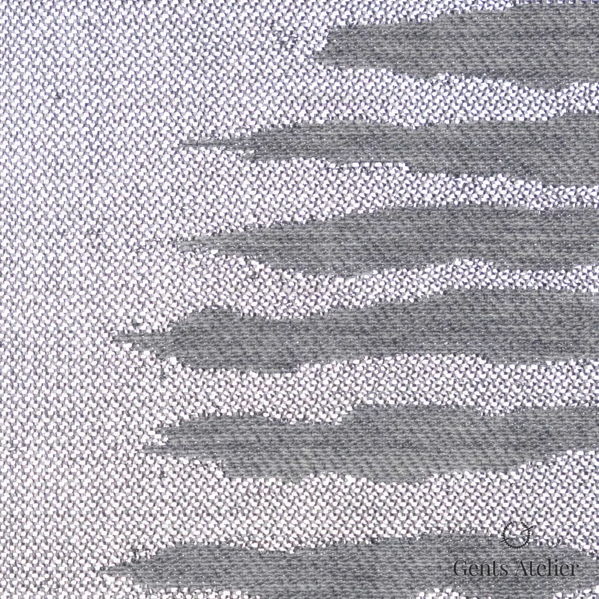 Костюмная ткань Marzoni 612 - 049 / 1400 — Серебристый, жаккард, 89% шерсть 11% Polyester
