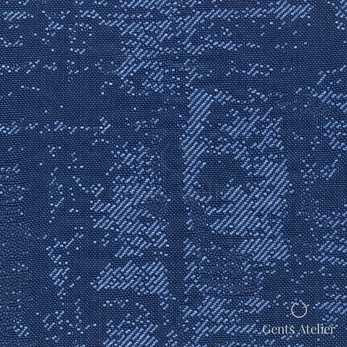 Костюмная ткань Marzoni 614 - 018 / 900 — Синий, жаккард, 65% шерсть, 35% Polyester
