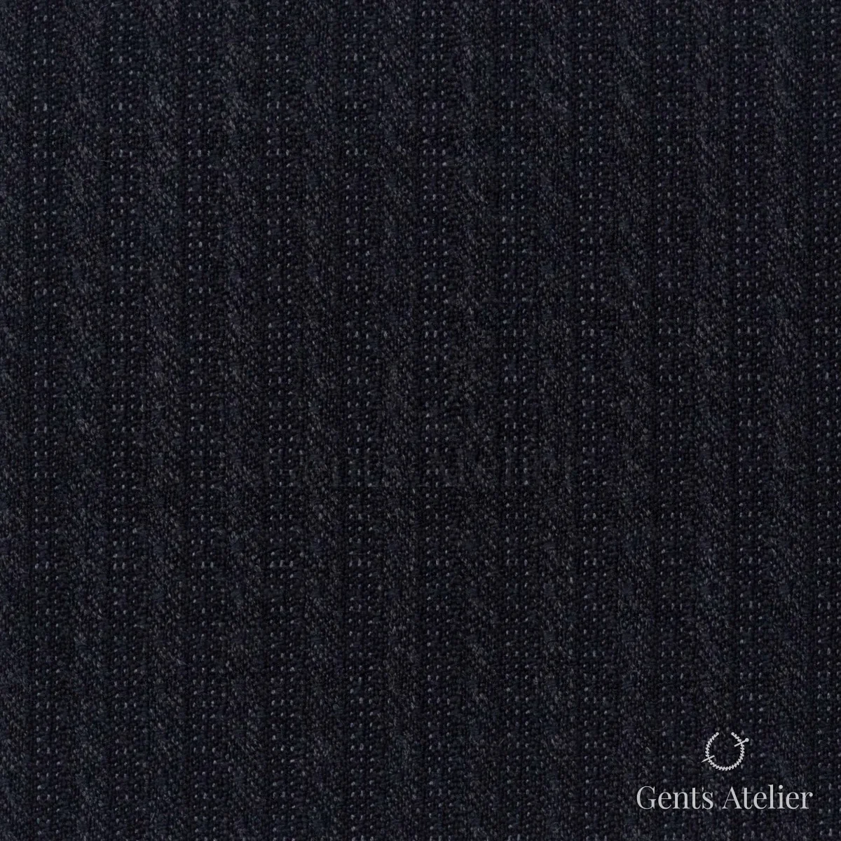 Костюмная ткань Marzoni 628 - 721 / 1500 — Угольно-серый, в полоску, 100% шерсть