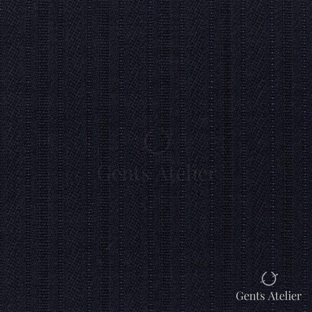 Костюмная ткань Marzoni 651 - 827 / 1200 — Тёмно-синий / Синий, в полоску, 100% шерсть