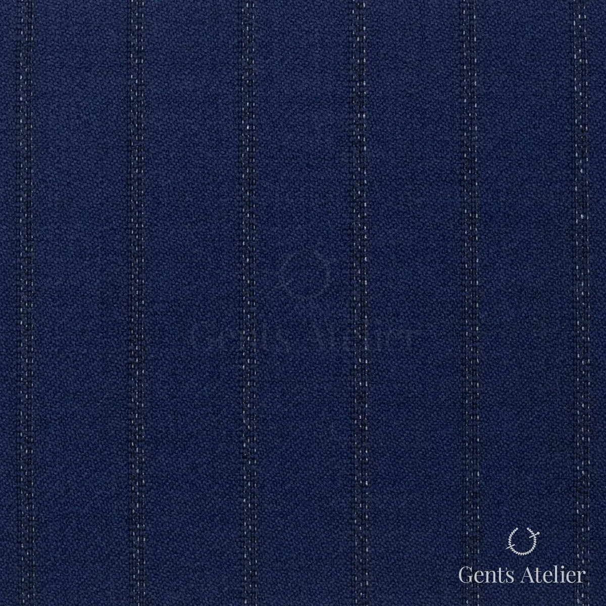 Костюмная ткань Marzoni 651 - 836 / 1200 — Синий, в полоску, 100% шерсть