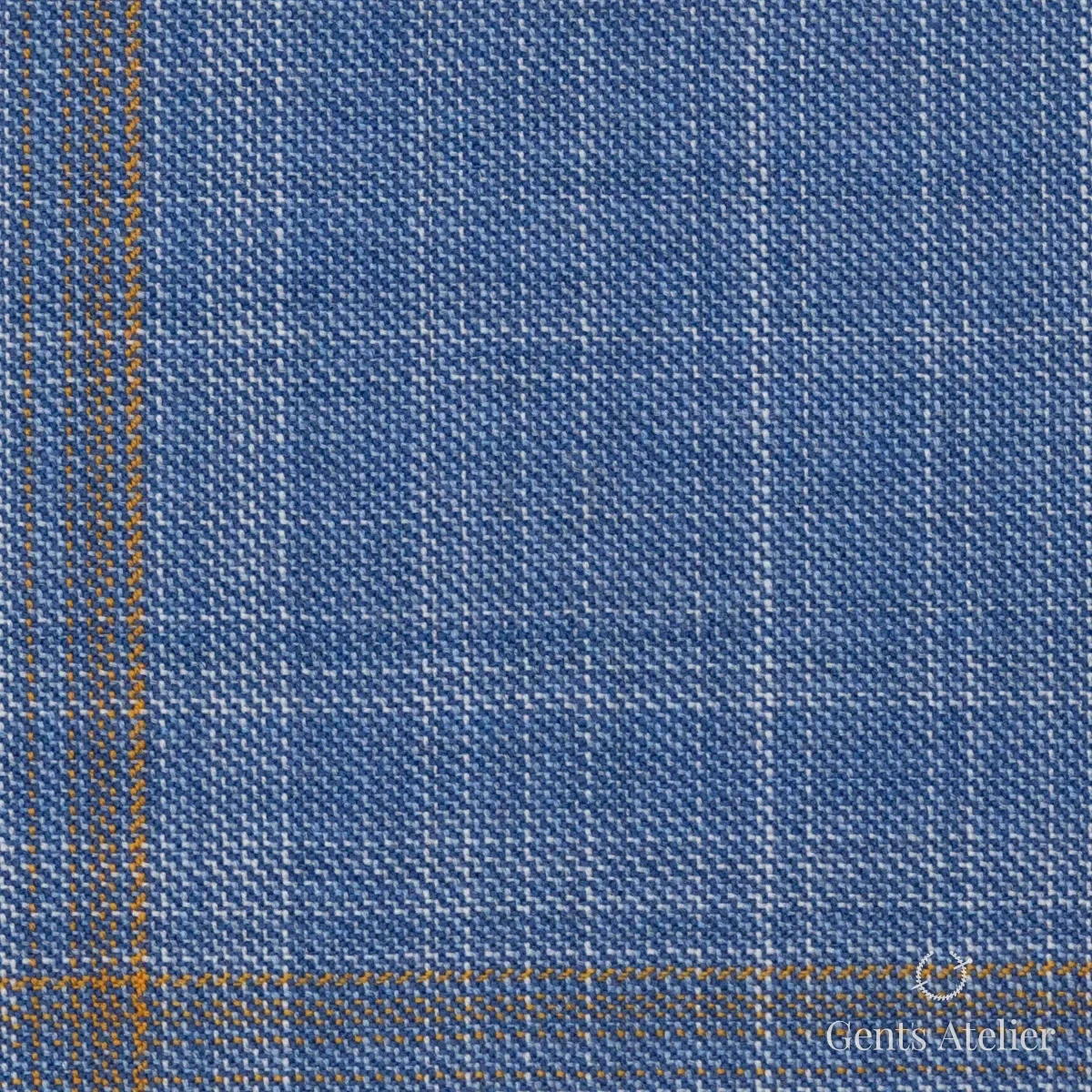 Костюмная ткань Marzoni 600 - 535 / 1000 — Синий / Коричневый, виндоупейн, 100% шерсть