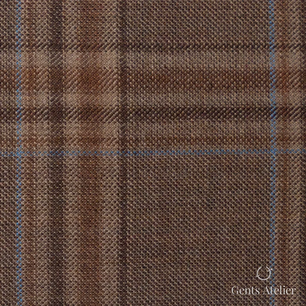 Костюмная ткань Marzoni 600 - 569 / 1000 — Кирпичный / Коричневый, ёлочка, 100% шерсть
