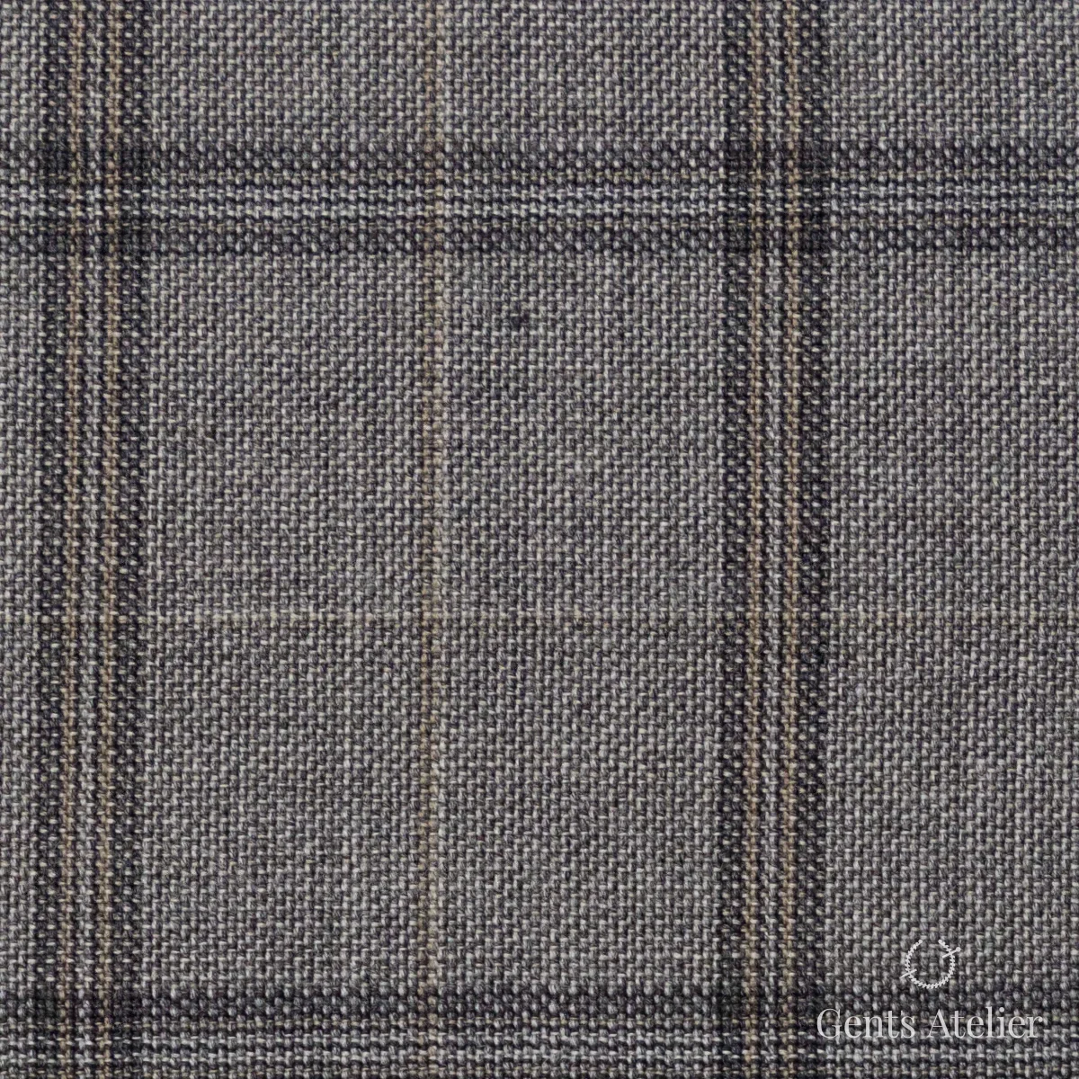 Костюмная ткань Marzoni 621 - 082 / 900 — Бежевый, виндоупейн, 100% шерсть