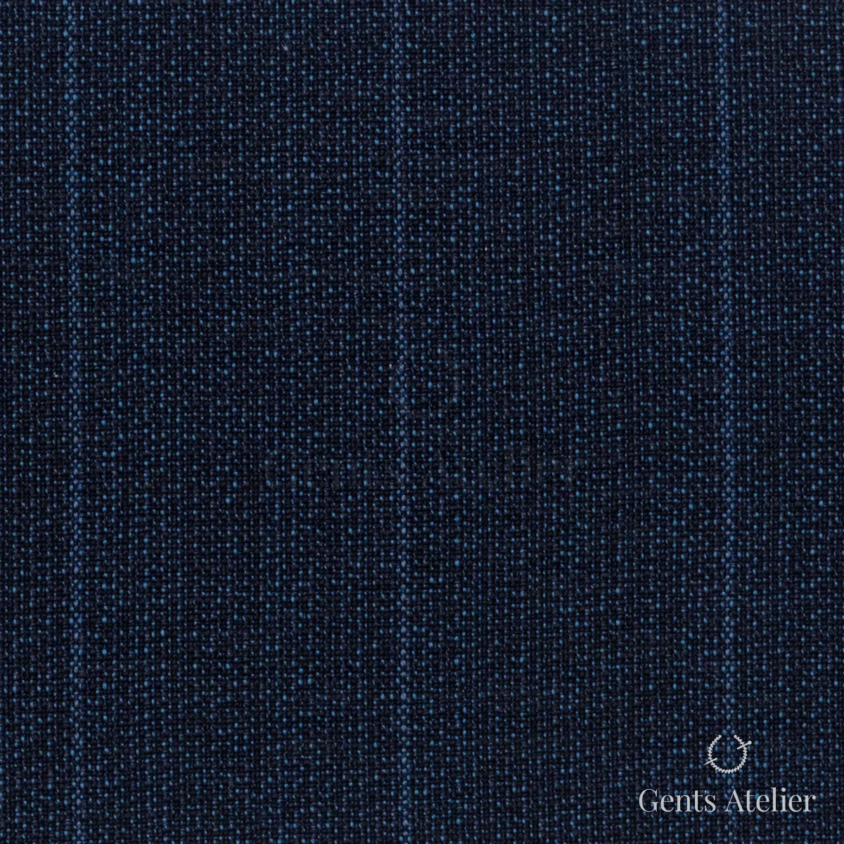 Костюмная ткань Marzoni 621 - 134 / 900 — Синий, в полоску, 100% шерсть