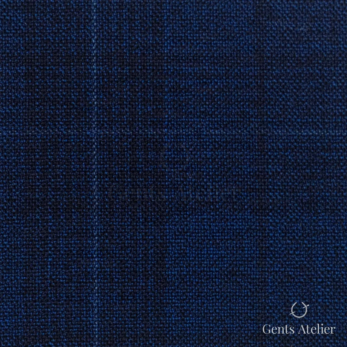 Костюмная ткань Marzoni 651 - 741 / 1200 — Синий, виндоупейн, 100% шерсть